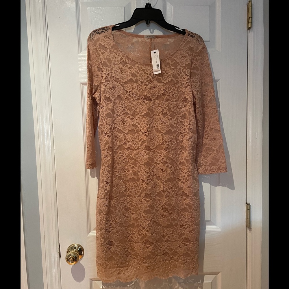 Lace Overlay Dress